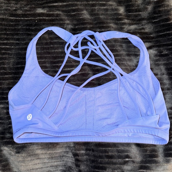 LULULEMON Free To Be SoulCycle Sports Bra - Blue - Picture 2 of 2